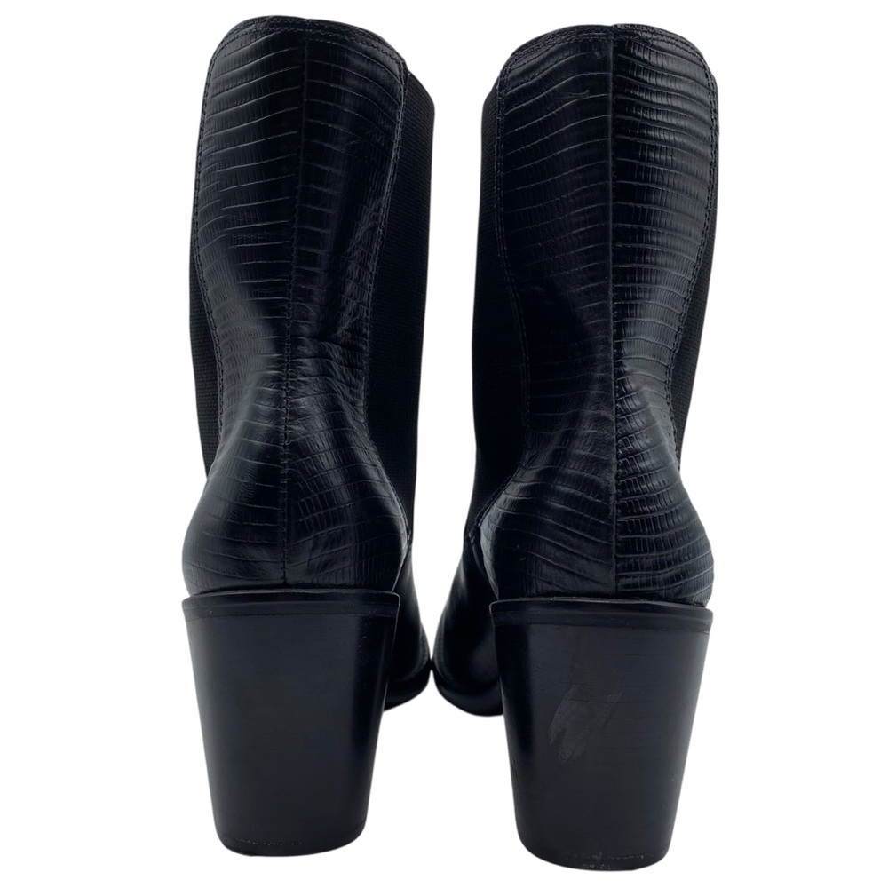 Matisse Womens Shoes Mesmerize Heeled Boots Sz 8 Black Leather Sleek Casual Chic - Picture 6 of 11